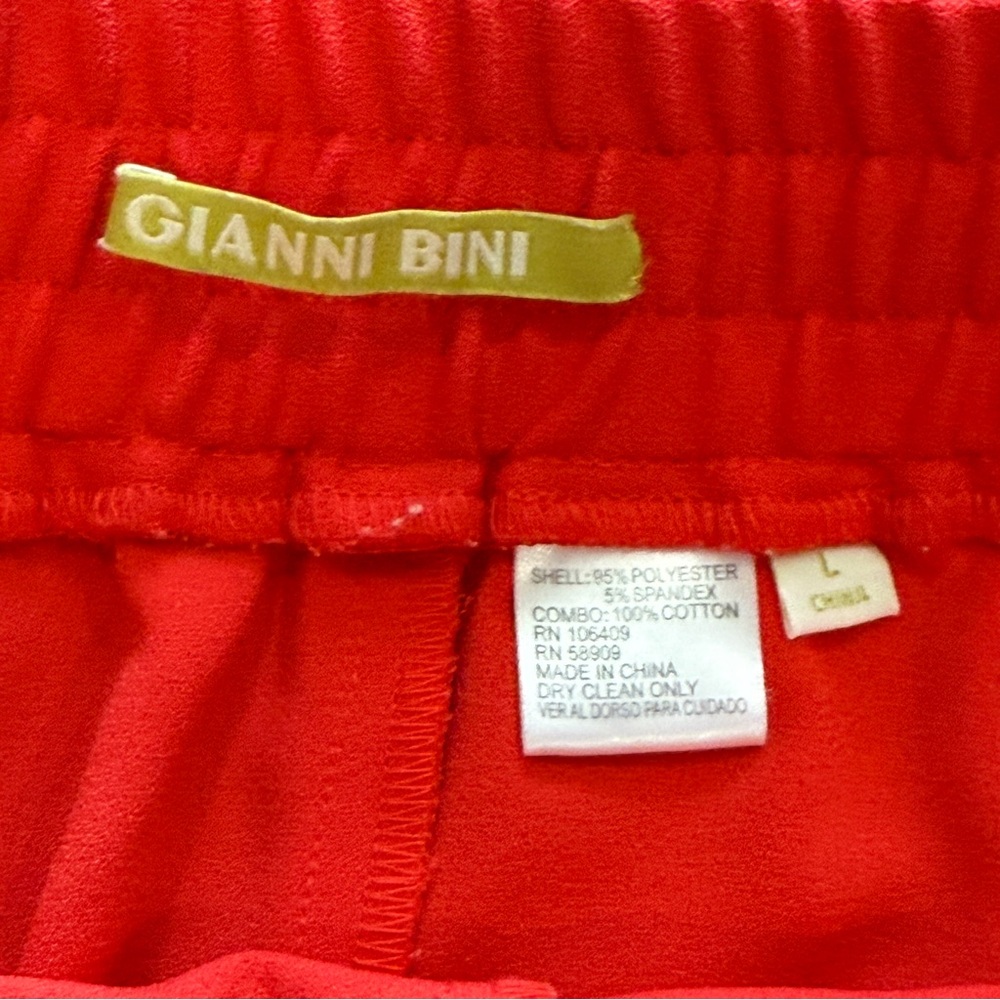 GB Gianni Bini Shorts Womens Large Orange Bohemian Tropical Pull On Lightweight - Picture 2 of 4